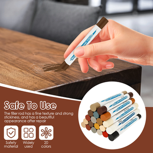 Bâtons de cire pour la réparation de meubles, <span class=keywords><strong>kit</strong></span> de réparation du bois multicolores, outil de retouche pour les rayures, les bosses, les tables, les portes, l'usage domestique et au bureau - Product Image 3