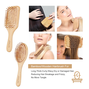 Set di Spazzole per <span class=keywords><strong>Capelli</strong></span> Afro <span class=keywords><strong>in</strong></span> Bambù Ecologico con Manico <span class=keywords><strong>in</strong></span> <span class=keywords><strong>Legno</strong></span> per Massaggio e Districamento dei <span class=keywords><strong>Capelli</strong></span> Ricci - Product Image 3