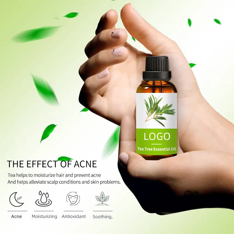 CKSINCE Natural Tea Tree Oil Hidratante Rosto Corpo Cuidados com a pele para mulheres Cuidados com os cabelos Fragrância Massagem Pura Óleo Essencial