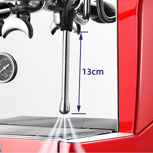 Machine à café expresso commerciale semi-automatique Casadio Old Single Gemilai 3200D électrique 110 V avec distributeur de lait rouge automatique - Product Image 5