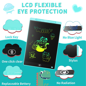 แท็บเล็ตเขียน LCD สำหรับเด็ก ทนทาน กันน้ำ  กระดานวาดภาพดิจิตอล อิเล็กทรอนิกส์  กระดานวาดเขียนวิเศษ - Product Image 4