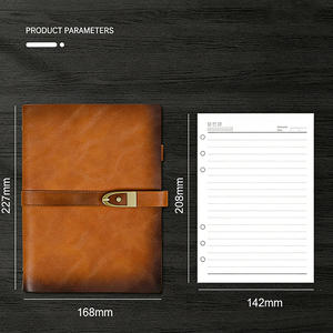 Cuaderno de Cuero Vacuno Hecho a Mano de Primera Calidad, con Hojas Sueltas, para Diario, Diario Recargable Vintage para Viajes, Cierre de Hebilla, A5 - Product Image 4