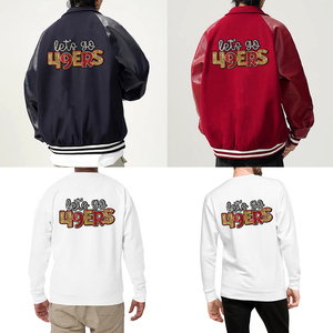 Parches de Decoración Bordados en Chenilla Personalizados de Diseñador, Insignias Termoadhesivas de los 49ERS, Apliques para Gorras y Ropa con Logotipo - Product Image 5