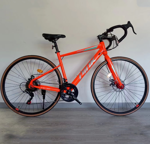 จักรยานเสือหมอบดีไซน์ทันสมัย ระบบเบรกดิสก์คู่ ขายดี รุ่นใหม่ สีเหลือง แดง ขาวธรรมดา สำหรับแข่งขัน  โครงเหล็กแบบกำหนดเอง สำหรับฝึกซ้อม RACE - Product Image 6