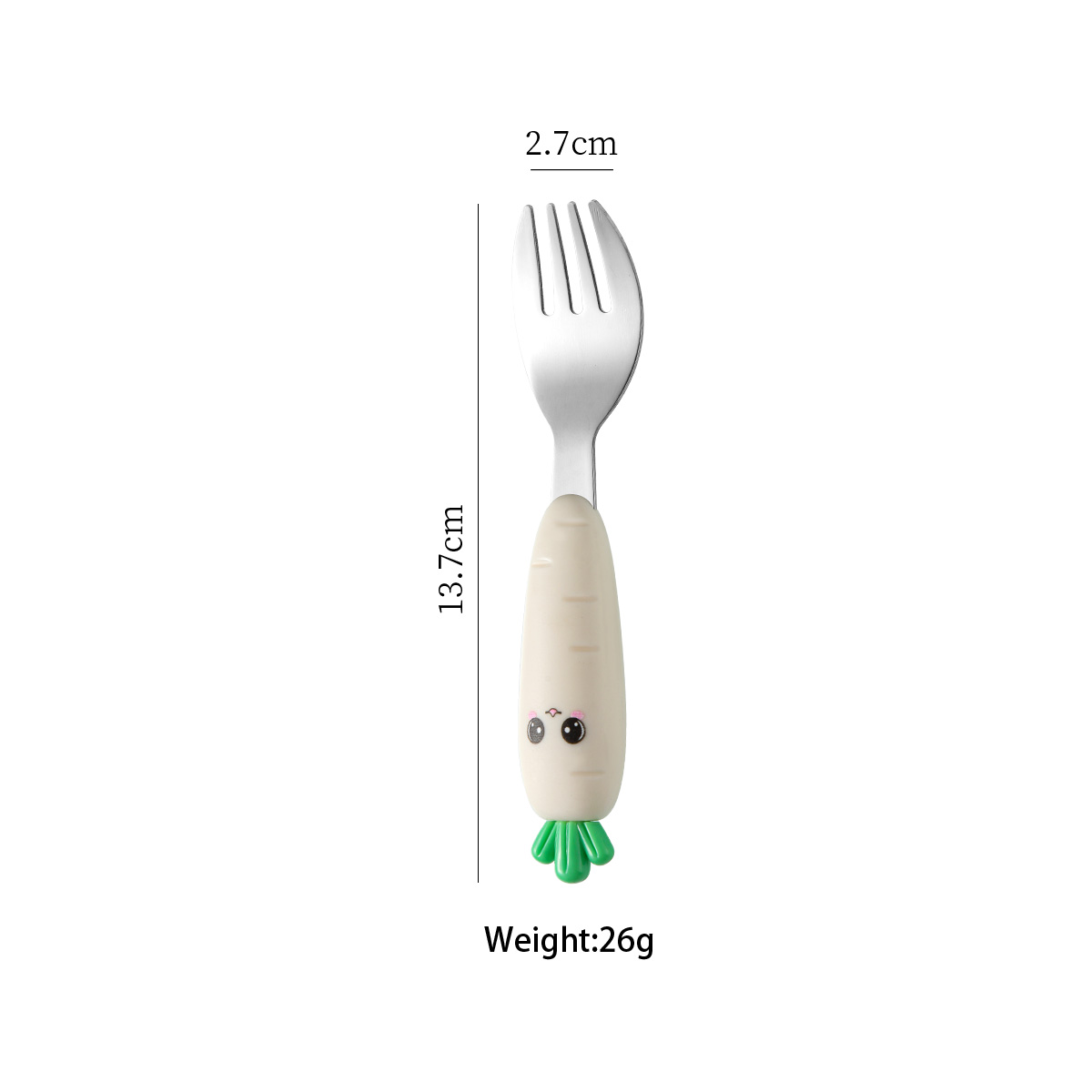 Fourchette pour enfant carotte 316L