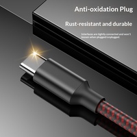 Câble de données USB-A/Type-C pour téléphone portable avec gaine tressée, charge rapide et transfert de données pour Android