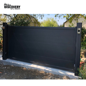 <span class=keywords><strong>Portail</strong></span> <span class=keywords><strong>coulissant</strong></span> en aluminium de haute qualité pour le marché français porte coulissante à détection automatique de conception moderne - Product Image 1