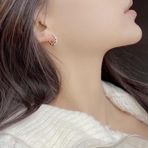 S925 in argento Sterling ramo di oliva <span class=keywords><strong>orecchini</strong></span> per le donne piccole squisito geometrico orecchio gioielli luce di lusso <span class=keywords><strong>clip</strong></span> per le orecchie di fascia alta - Product Image 4
