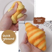 Juguete de simulación de pan de EVA para juegos de comida, antiestrés, de rebote lento, para decoración de escaparates y fotografía