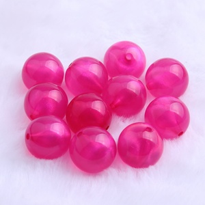 Cuentas <span class=keywords><strong>de</strong></span> 20mm <span class=keywords><strong>de</strong></span> colores para collar <span class=keywords><strong>de</strong></span> joyería para niños, <span class=keywords><strong>abalorios</strong></span> acrílicos redondos <span class=keywords><strong>de</strong></span> purpurina, novedad, venta al por mayor - Product Image 4