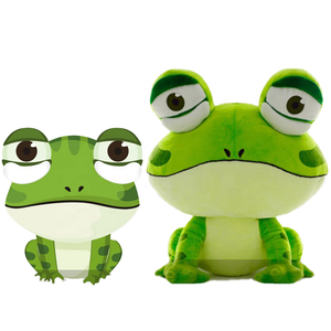 UYEAH personalizado al por mayor 10cm-20cm Rosa verde árbol Rana peluche lindo feo grande loco Piernas Largas llavero suave peluche Animal PP algodón - Product Image 1