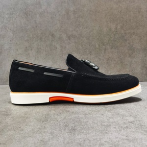 SENPIN Nueva Colección Primavera Verano Otoño Mocasines de Oficina de Cuero Genuino de Ante Impermeables de Boca Baja Sin Cordones - Product Image 4