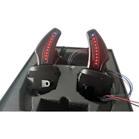 Baitong Sports - Palanca de Cambios Magnética LED para Dodge Challenger Charger, Extensión de Palanca de Cambios para Volante, Aleación de Aluminio, Interior de Automóvil