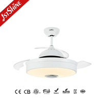 Ventilador de Techo Móvil 1stshine Retráctil, Control por Aplicación Inteligente, Motor Silencioso de Alta Eficiencia, Aspas Ocultas
