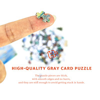 Puzzle personnalisé 1000 pièces Mini Carte Grise Secrets de la Mer et du Ciel, à emboîtement haute précision, vernis brillant, format poster 1:1, épais, sans bavures, encre écologique