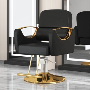 Taburete Hidráulico Negro Moderno y Simple, Ajustable en Altura, Tipo Silla de Montar, para Peluquería, Técnico, Laboratorio - Product Image 1