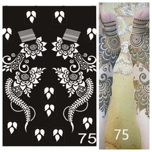 <span class=keywords><strong>Professionnel</strong></span> PVC Mehndi autocollant tatouage temporaire mariée henné main pochoirs tatouage <span class=keywords><strong>pochoir</strong></span> - Product Image 2