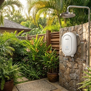 Calentador de Agua Eléctrico Instantáneo Ovalado ELCB con Termostato Inteligente, sin Tanque, para Ducha en Villas - Product Image 1