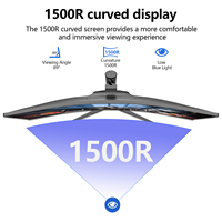 Moniteur de jeu PC 27 34 pouces 4K 240Hz 144Hz 32 pouces écran IPS panneau d'affichage LCD ordinateur 100% sRGB 1ms moniteur incurvé joueur