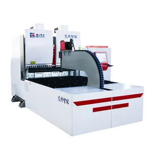 China Factory AITE Brand Automatic Panel Bender with Auxiliary Blade Folding Machine Flexible Bending Center Servo Press Brake