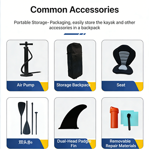 Gommone Gonfiabile con Tecnologia Drop Stitch, <span class=keywords><strong>Doppia</strong></span> Parete Leggera e Cuciture Quadriplicate Sovrapposte per Touring e Pesca - Product Image 6