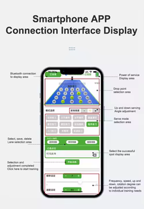 Newchance Pitching Machine PT-SMART PRO Équipement d'entraînement de tennis Machine de tangage portable pour une pratique efficace - Product Image 6