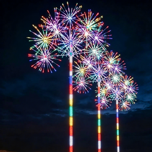 Árbol de Navidad con Luces LED de Fuegos Artificiales, Ramas con Explosión Radial para Crear un Efecto de Fuegos Artificiales Explosivos por la Noche - Product Image 1