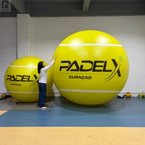 ลูกเทนนิสเป่าลม PVC ขนาด 2 เมตร 3 เมตร แบบสุญญากาศ ลูกเทนนิสจัมโบ้เป่าลมขนาดใหญ่สำหรับตกแต่ง ลูกแพเดิลเป่าลมพร้อมไฟ LED - Product Image 2