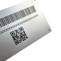 Etiquetas de Inspección de Equipos Industriales con Número de Serie Grabado Permanente en Acero Inoxidable 304 y 316, Etiquetas de Código QR para Seguimiento de Activos