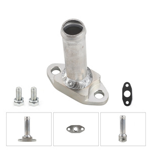 อลูมิเนียมชุดหน้าแปลนท่อระบายน้ำเทอร์โบชาร์จเจอร์สำหรับการ์เร็ต GT32 GT40 GT42 T3 T4 YC102497-SL - Product Image 3