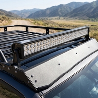 Barre lumineuse LED automobile 12V 52 pouces 300W à double rangée, puissante, pour tout-terrain, faisceau droit, vente en gros