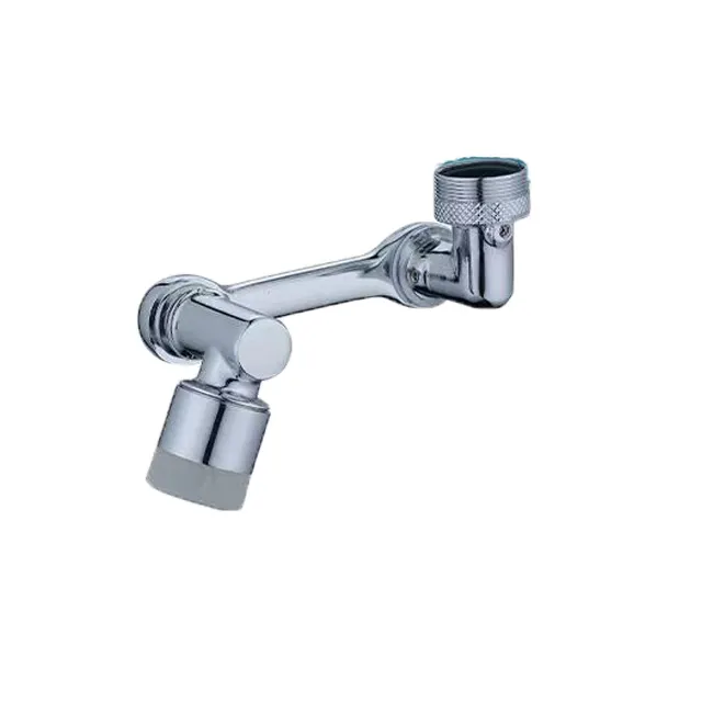 Washbasin all-copper universal robotic arm rotatable bathroom shampoo extended anti-splash nozzle 1080 degrees faucet valve