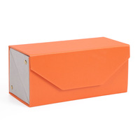 Étui de voyage pliable en cuir PU à 2 emplacements pour lunettes de soleil, organisateur portable rigide pour lunettes, avec logo personnalisé, multiples compartiments de rangement