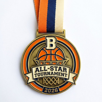 Médaille de basket-ball en métal haut de gamme personnalisée, récompense de championnat 3D, médaille de basket-ball en fauteuil roulant, médaille des champions de basket