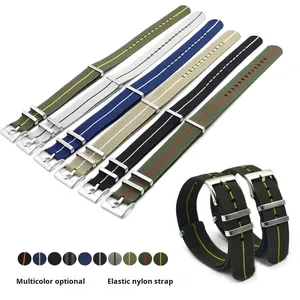 Cinturino per Orologio Lionorm Personalizzato Stile Paracadute, Elastico e Intrecciato, 18mm 20mm 22mm, Traspirante in Nylon - Product Image 1