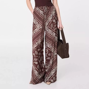 Myst & Za Quần Áo Nữ quần ống rộng lau Cạp giữa phong cách kỳ nghỉ Mới Mùa Hè 2025 87027177 87017183 - Product Image 2