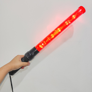 Màu xanh màu xanh lá cây màu vàng có thể sạc lại giao thông <span class=keywords><strong>Baton</strong></span> kiểm soát giao thông Cây Đũa phép với ánh sáng trắng hàng đầu cho khả năng hiển thị tối đa - Product Image 3