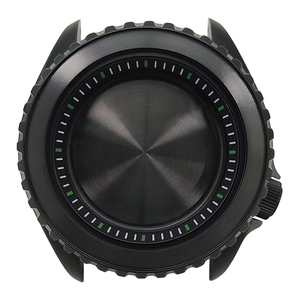 Matte 3.8 SKX đồng hồ màu đen trường hợp vương miện tại 4 O 'clock cho skx007 009 phong trào chương Vòng caseback bezel thay thế phụ tùng MOD - Product Image 1