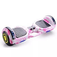Aydınlık tekerlek ile 6.5 inç kendini dengeleme scooter Hoverboard, üst, ön led ışık mavi diş kolu ile ucuz fiyat