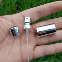 Botol Parfum Isi Ulang 50ml Sampel Gratis, Botol Kaca Pompa Minyak Parfum Mewah Berlapis Perak Elektroplating Bentuk Oblate