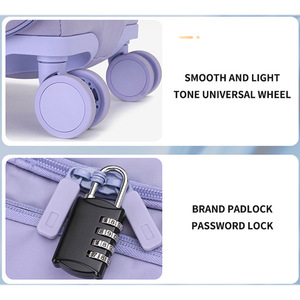 <span class=keywords><strong>Valigia</strong></span> Trolley da Donna Ultra Leggera in <span class=keywords><strong>Tessuto</strong></span> Multifunzionale con USB, 24 Pollici, <span class=keywords><strong>Grande</strong></span> Capacità, Bagaglio a Mano - Product Image 4