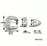 Ensemble de ceintures personnalisées pour femmes avec boucle en alliage de zinc de 30 mm à motif diamant gravé et imprimé, et boucle à ardillon en alliage d'aluminium de 20 mm pour la taille, imprimée par transfert thermique