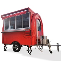 Remorque de restauration rapide de cuisine en plein air avec équipement de cuisine usine chinoise chariot de nourriture Mobile à vendre kiosque de nourriture de bar mobile