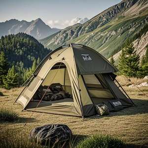 Bangladesh usine directe 1-2 personnes automatique tente de Camping en plein air une chambre Structure en aluminium pour Camping en famille - Product Image 2