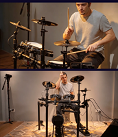 Kit de batterie électronique en mesh Avatar SD61-6 de qualité supérieure, avec cadre métallique épais et stable, pour percussion numérique, destiné aux joueurs intermédiaires