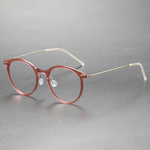 Montatura per Occhiali SH6537 in Titanio e Nylon, Stile Retrò alla Moda per <span class=keywords><strong>Uomo</strong></span> e Donna, Montatura Senza Viti - Product Image 3
