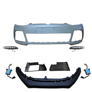 Front bumper assembly body kit for VW POLO 2012-17 upgrade POLO R