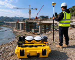 Ensemble de récepteurs AR15 Dual RTK, mode de relevé AR intelligent, précision exceptionnelle, base et mobile GNSS pour relevé topographique de délimitation - Product Image 5