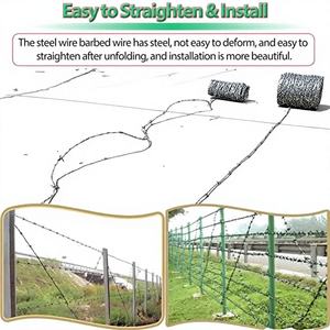 Venta Directa de Fábrica GELE GL1567 con Certificación CE 14 # -20 #   Alambre de Púas Galvanizado por Inmersión en Caliente y Electrogalvanizado con Resistencia a la Tracción de 350-550Mpa - Product Image 1