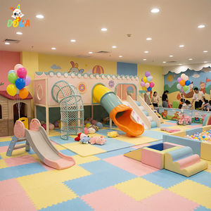 Topkwaliteit betrouwbare <span class=keywords><strong>indoor</strong></span> speeltuin zachtspeeltoestellen voor kinderen, commerciële kinderspeeltuin met glijbaan en ballenbak - Product Image 1